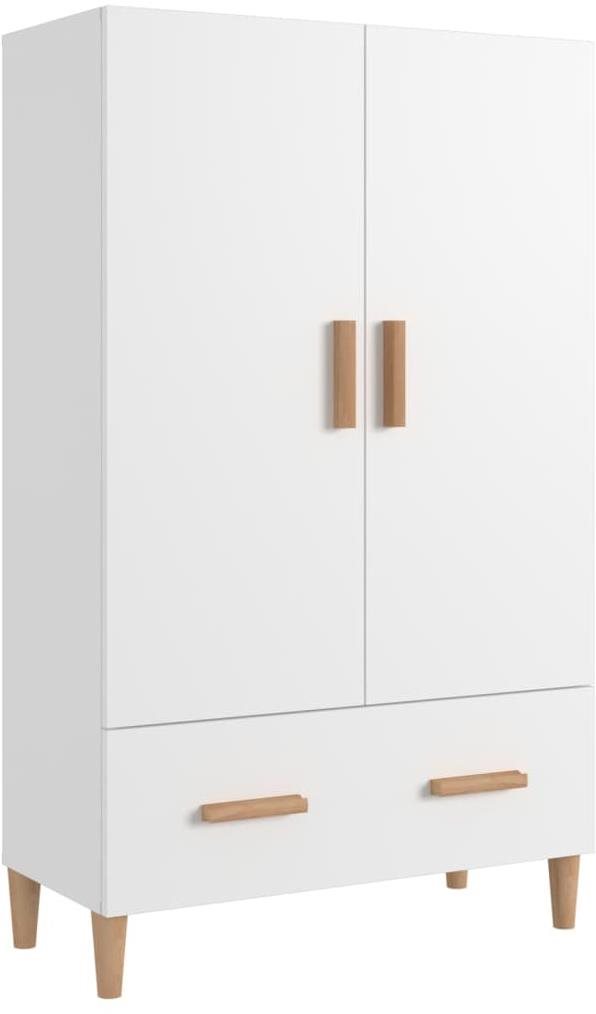 Shumee Komoda biela 70 × 31 × 115 cm kompozitné drevo Komoda