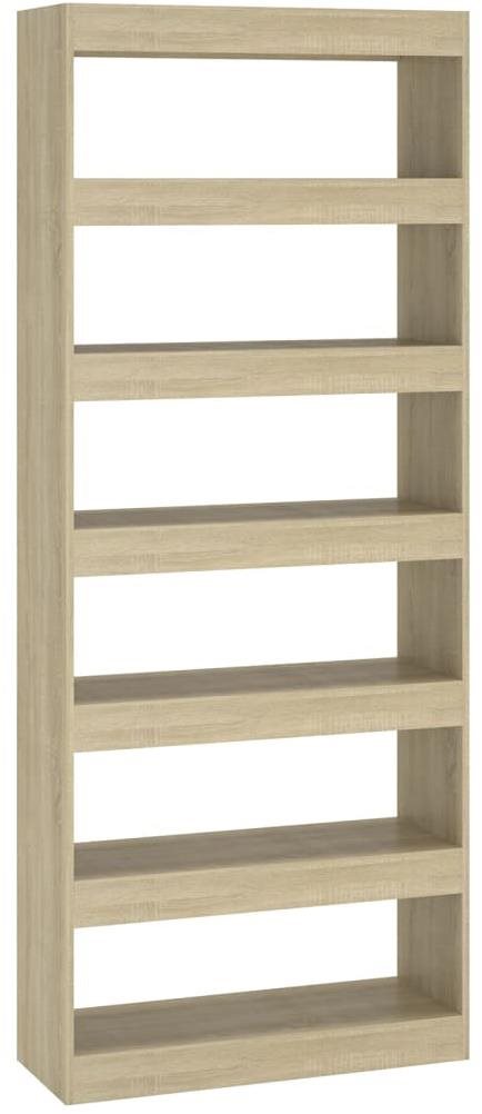 Shumee Knižnica/deliaca stena dub sonoma 80 × 30 × 198 cm...
