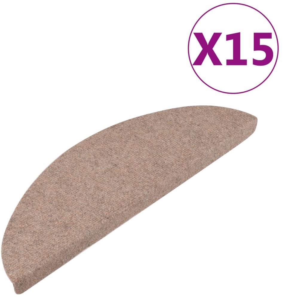 Shumee Samolepiace nášľapy na schody 15 ks 56 × 20 cm béžové...
