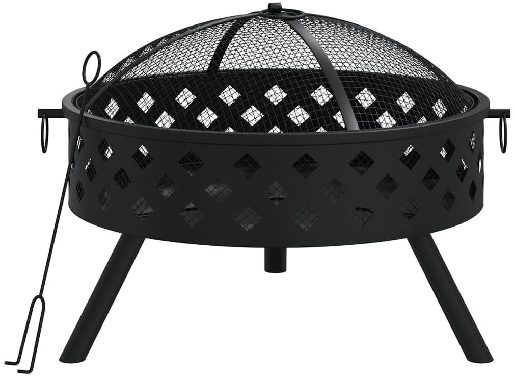 SHUMEE Ohnisko s kutáčom 58 cm XXL oceľ Ohnisko