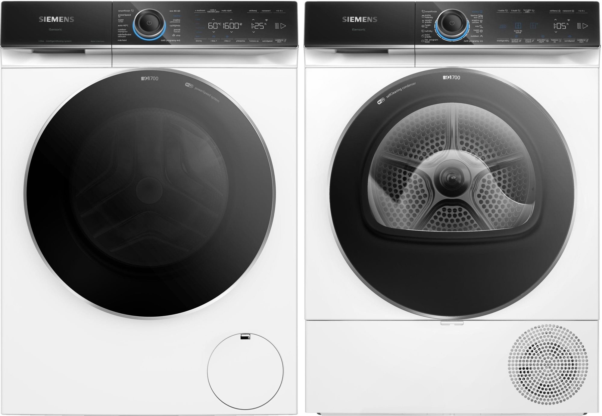 SIEMENS WQ46B2C0CS + WG56B2A0CS Set práčka a sušička