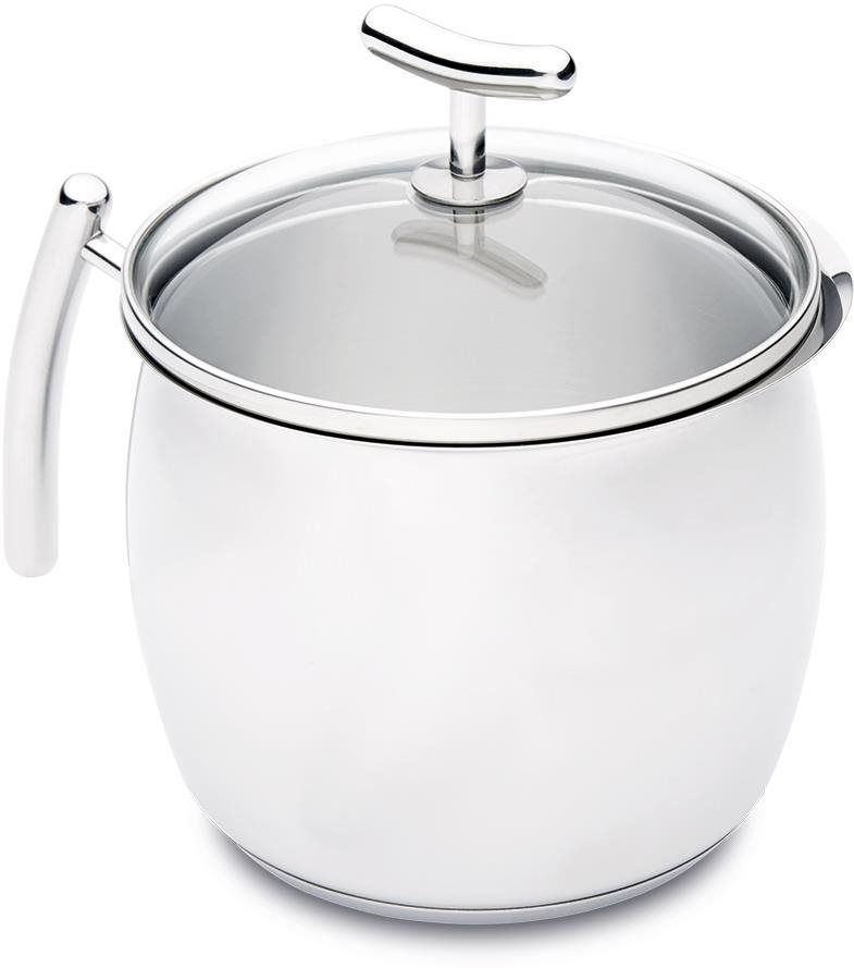 Silampos YUMI tejeskanna üvegfedővel 14 cm, 2,1 l Fazék
