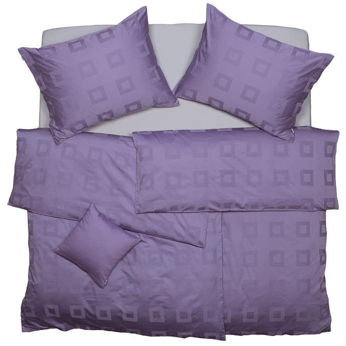 SCANquilt obliečky EXCLUSIVE kocky fialové Obliečky