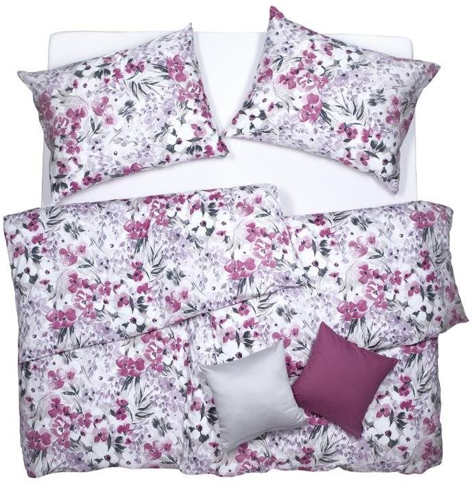 SCANquilt obliečky ART JERSEY monet ružovo-fialové Obliečky