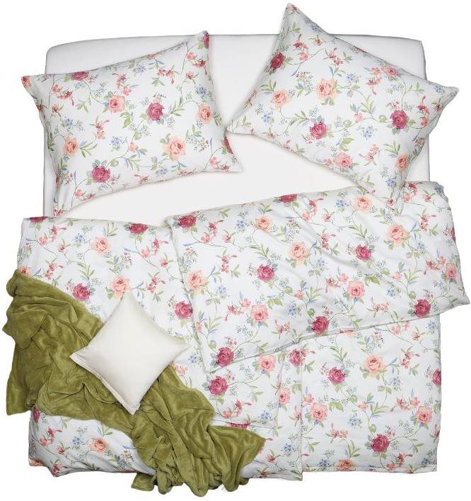 SCANquilt obliečky SATÉN PLUS sophia smotanovo-vínové Obliečky