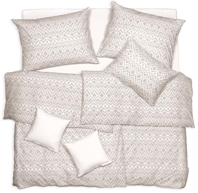 SCANquilt obliečky KLASIK DESIGN mocca – ethno béžovo-biele Obliečky