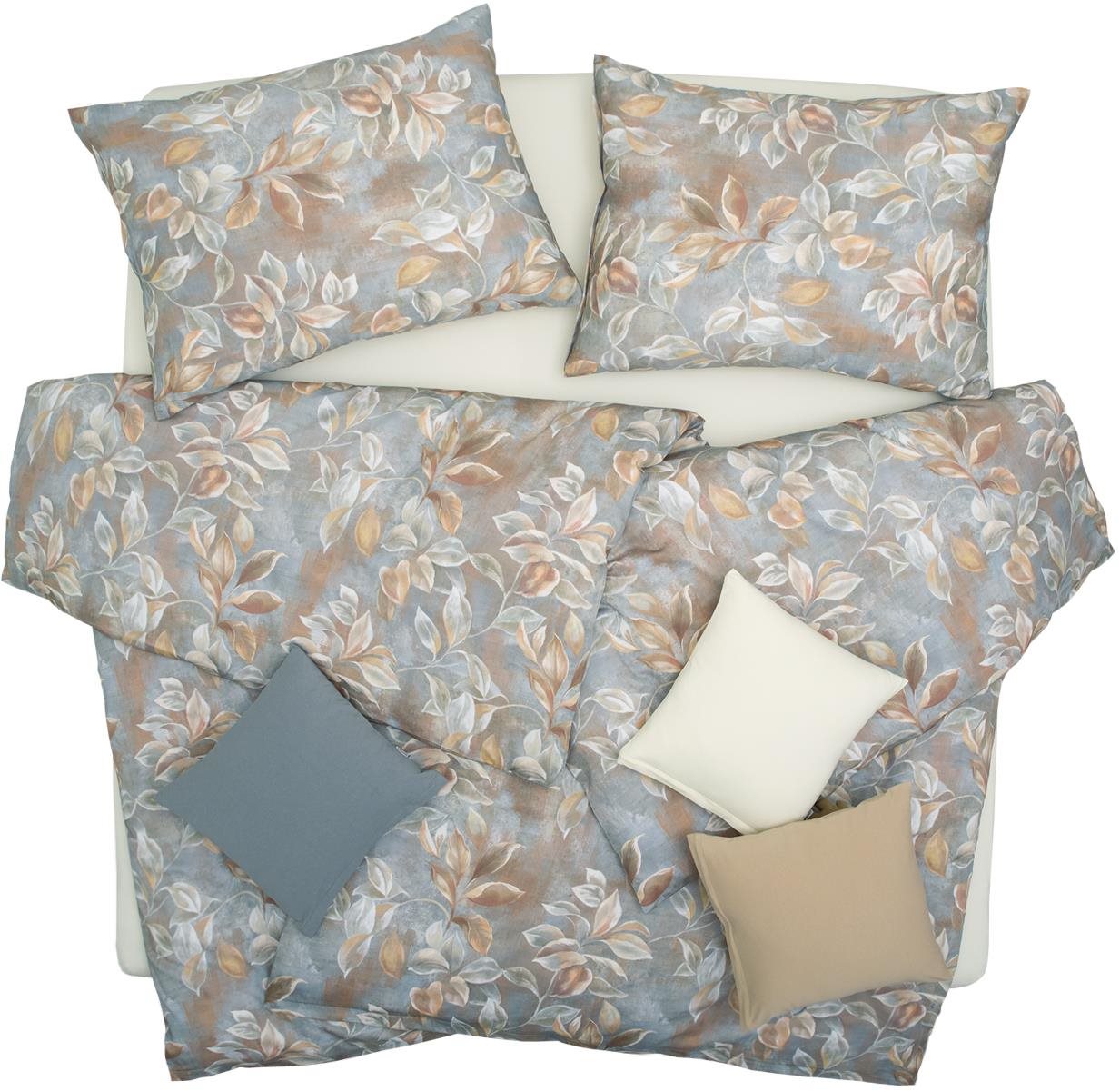 SCANquilt obliečky SATÉN DESIGN malvina tehlovosivá 140 × 200/70 ×...