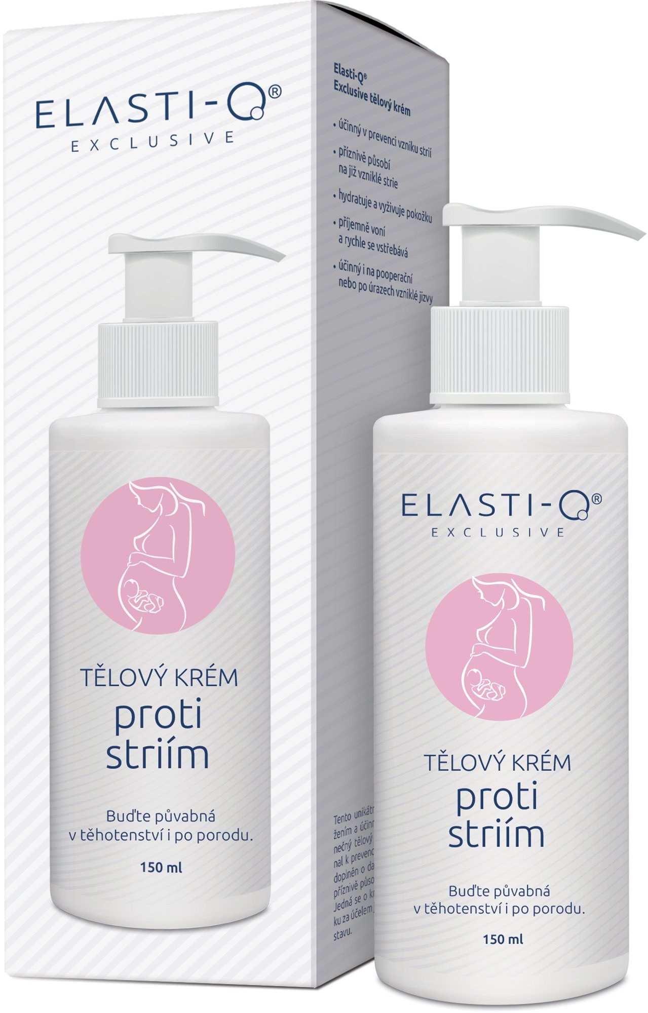 Elasti-Q Exclusive tělový krém proti striím 150ml Tělový krém