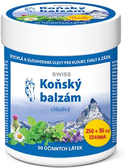 Konský balzám SWISS chladivý 250 + 50 ml Telový gél