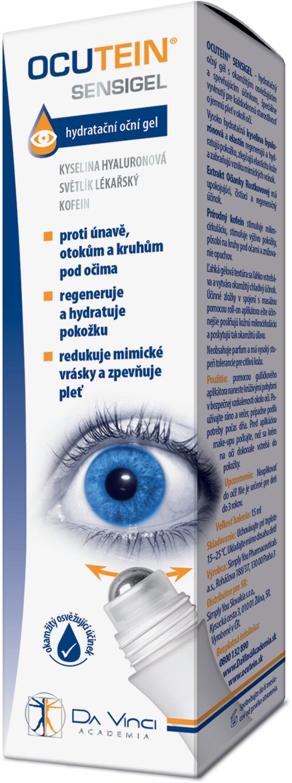 Ocutein SENSIGEL, hydratačný očný gél, 15 ml DaVinci Očné kvapky