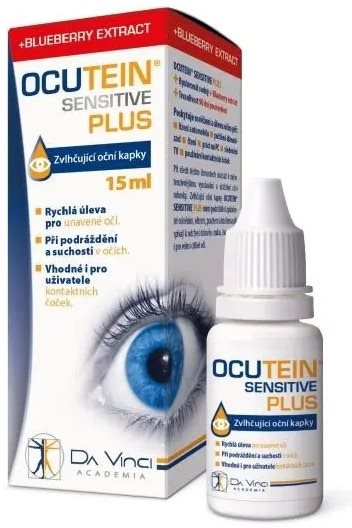 Ocutein SENSITIVE PLUS, očné kvapky, 15 ml Očné kvapky