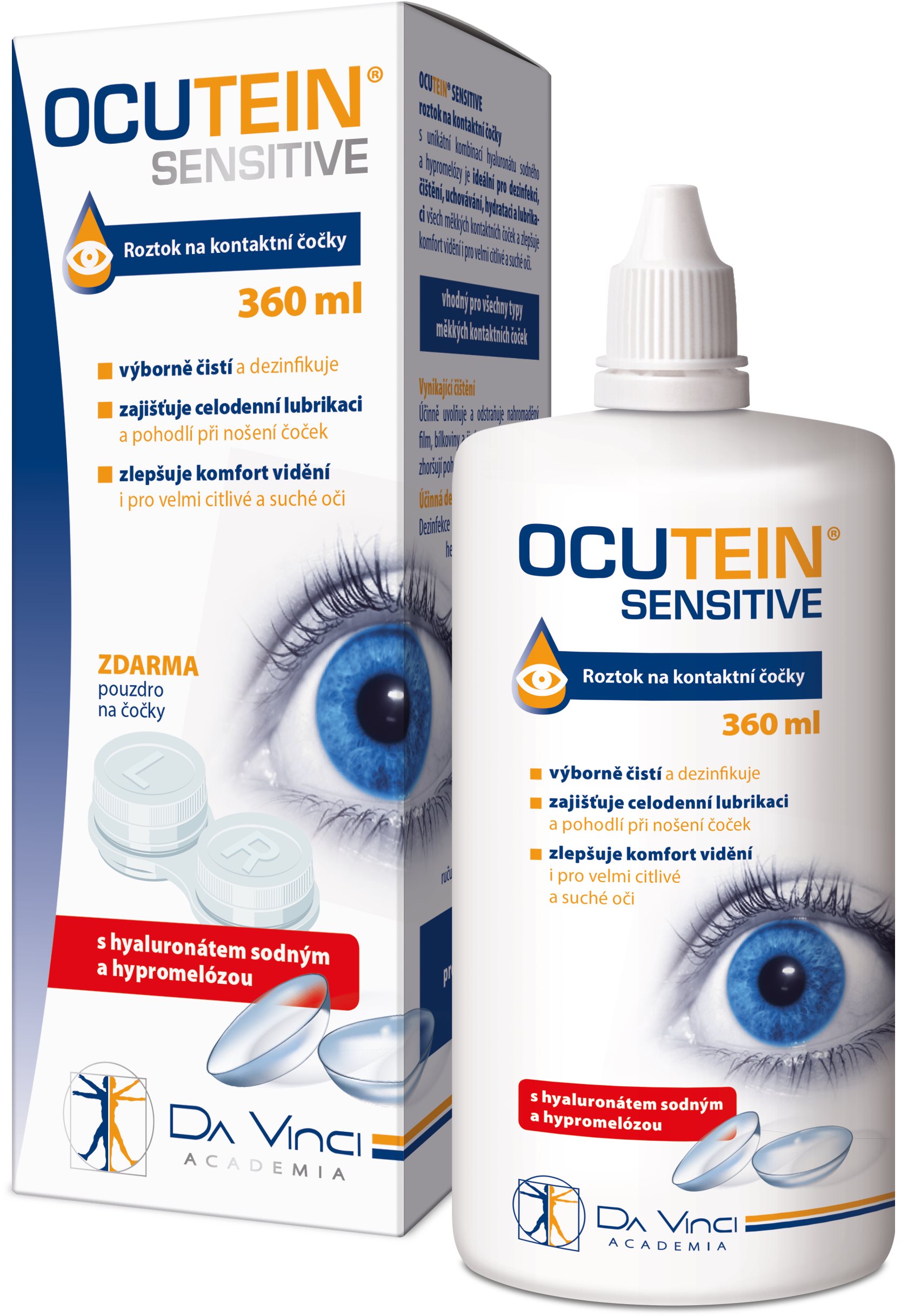 Ocutein Sensitive roztok na kontaktné šošovky 360 ml Roztok na...