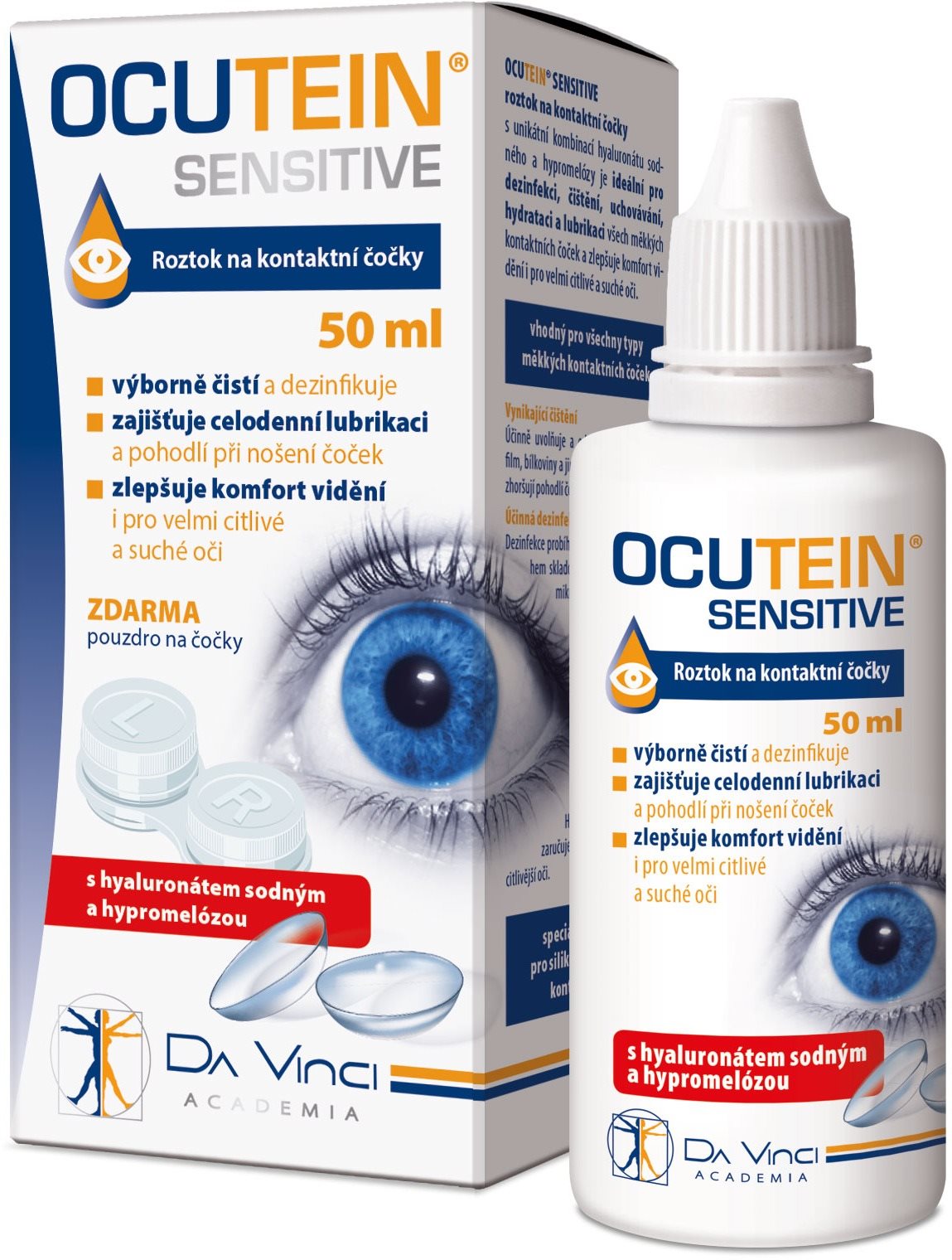 Ocutein Sensitive, roztok na kontaktné šošovky, 50 ml Roztok na...