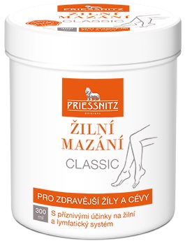 Priessnitz Žilové mazanie Classic 300 ml Telový krém