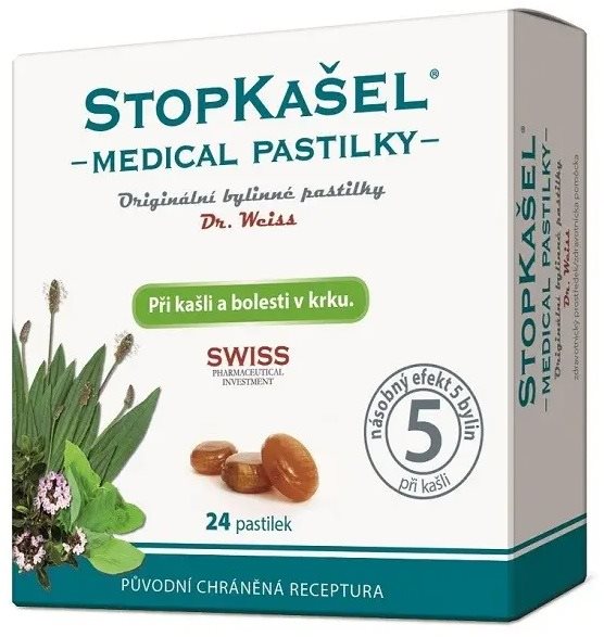 STOPKAŠEĽ Medical pastilky Dr.Weiss 24 pastiliek Zdravotnícky...
