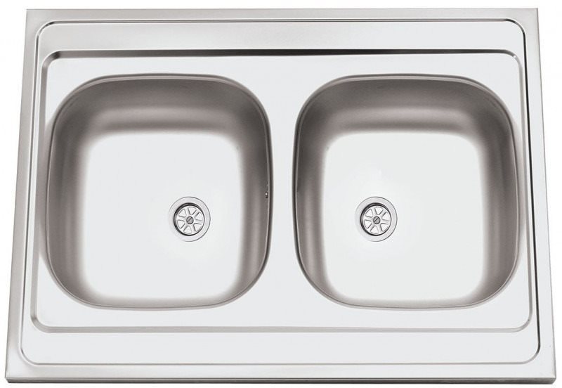 SINKS CLP-A 800 DUO M 0,5 mm matný Nerezový drez