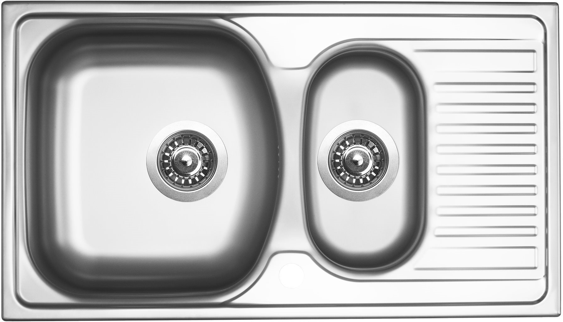 SINKS TWIN 780.1 V 0,6 mm matný Nerezový drez
