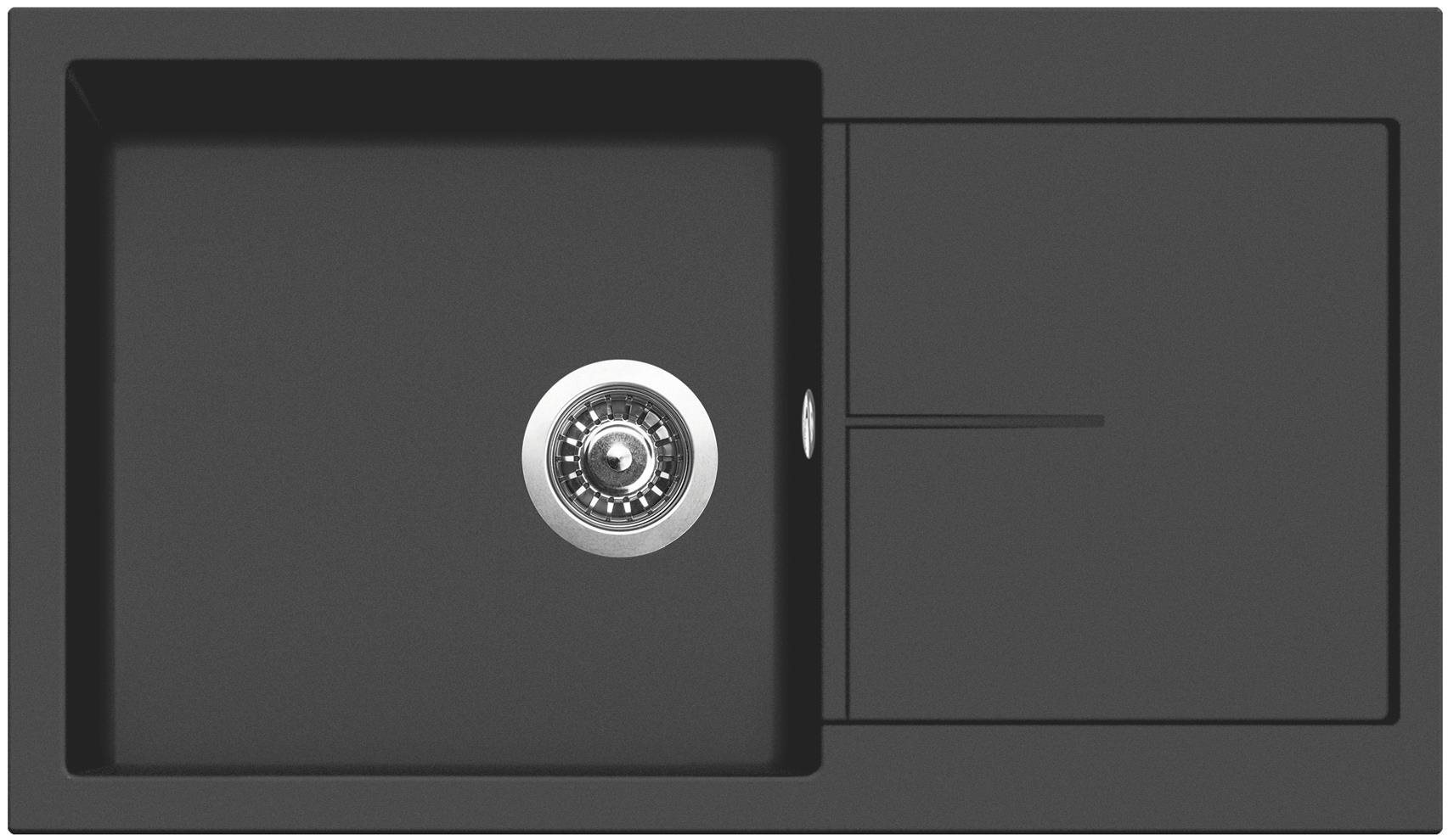 SINKS INFINITY 860 Pureblack Granitový drez