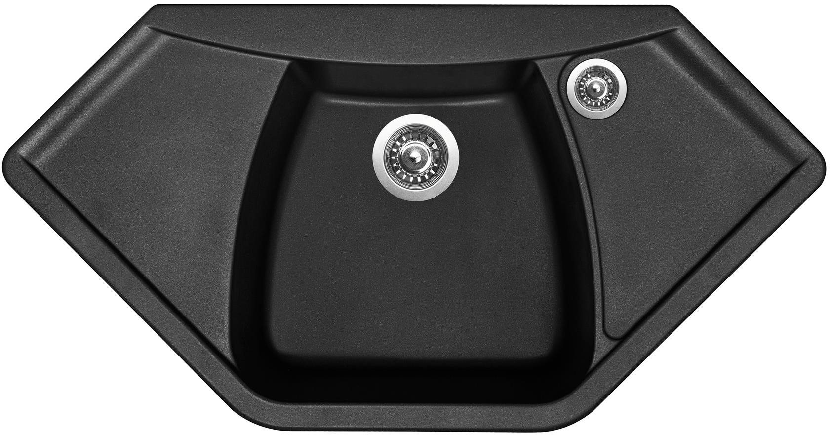 SINKS NAIKY 980 Pureblack Granitový drez