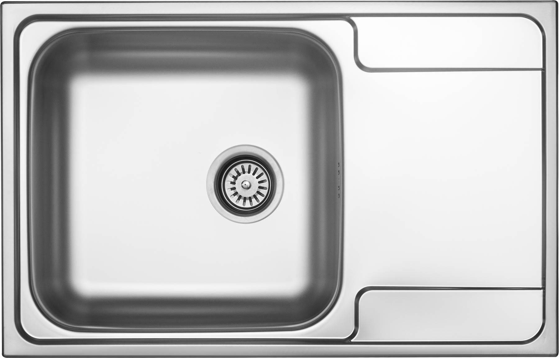 Sinks Grand 790 V, 0,7 mm, matný Nerezový drez