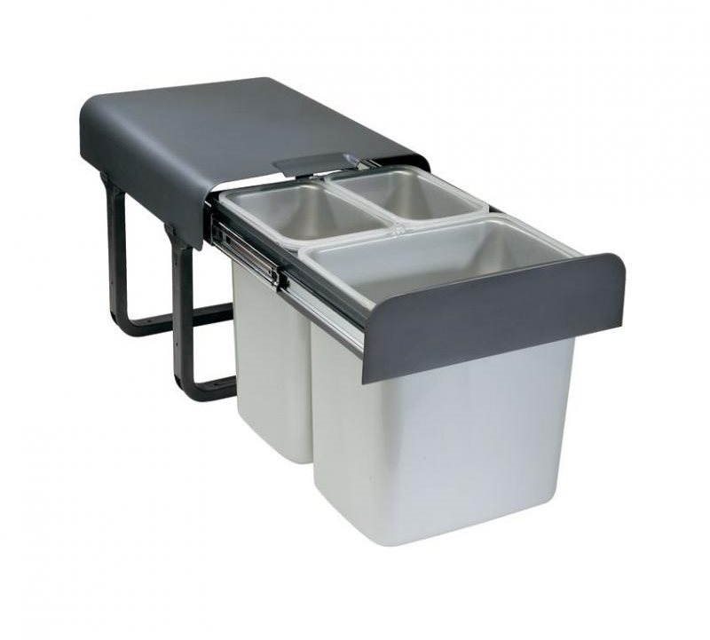 Sinks EKKO 40 2 × 8 l + 1 × 16 l Odpadkový kôš