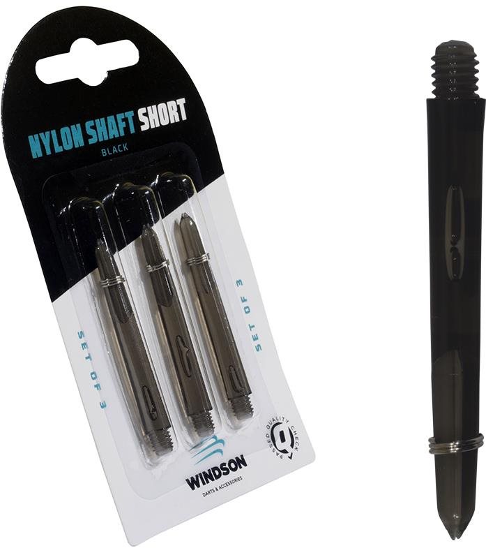 Windson Nylon Shaft Short Black 42 mm Násadky na šípky