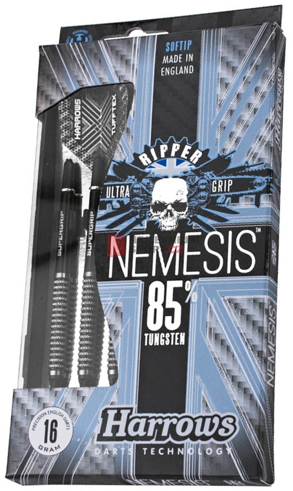 Harrows Nemesis 85 soft 16g Šípky