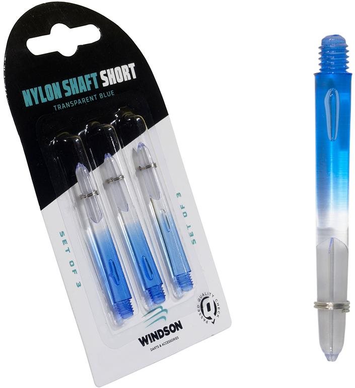 Windson Nylon Shaft Short Transparent Blue 42mm Násadky na šípky