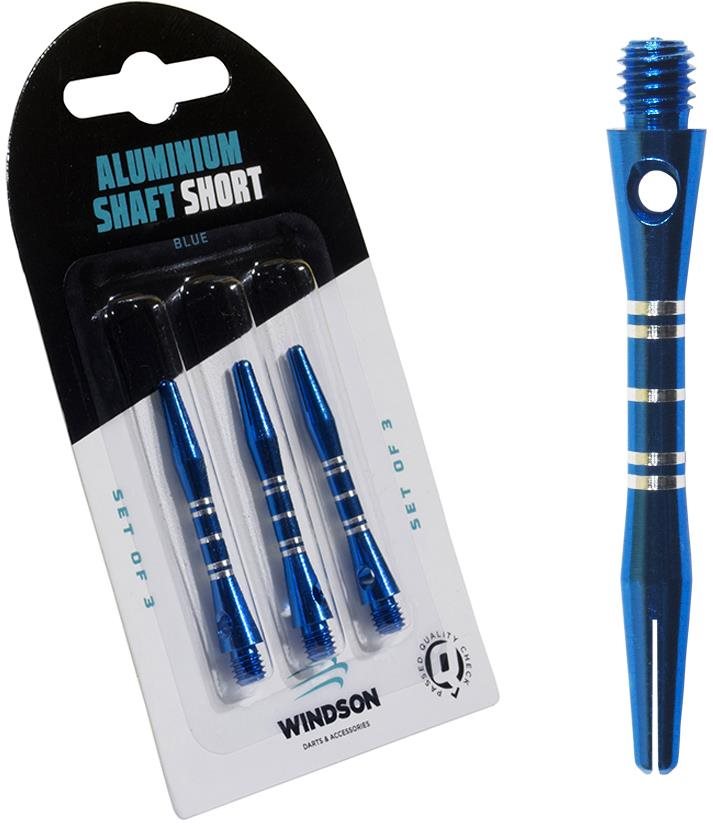 Windson Aluminium Shaft Short Blue 40 mm Násadky na šípky