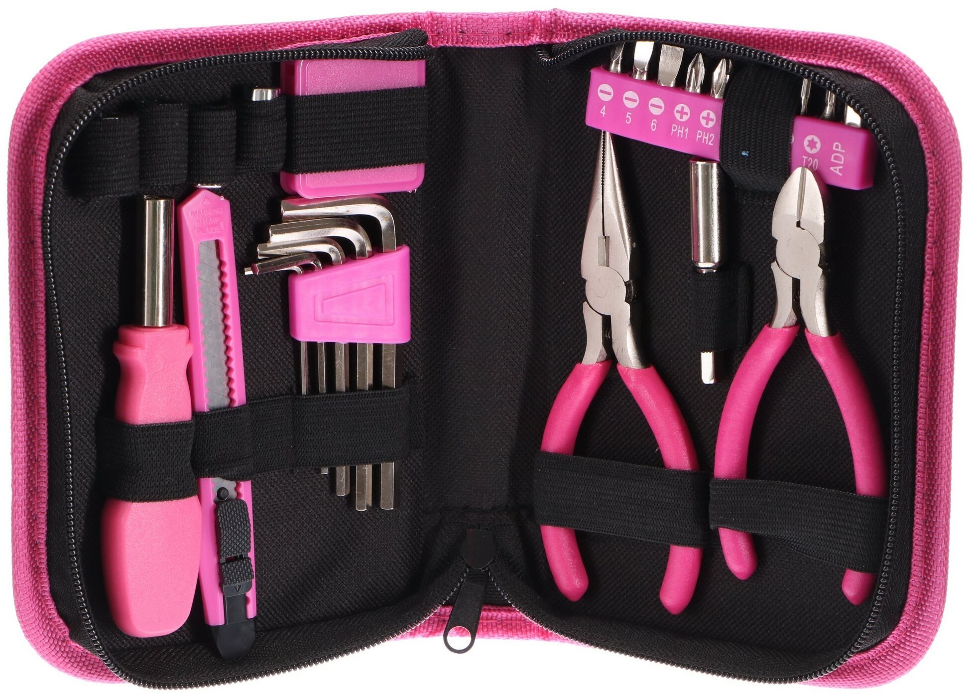 SIXTOL HOME PINK 26 Sada náradia