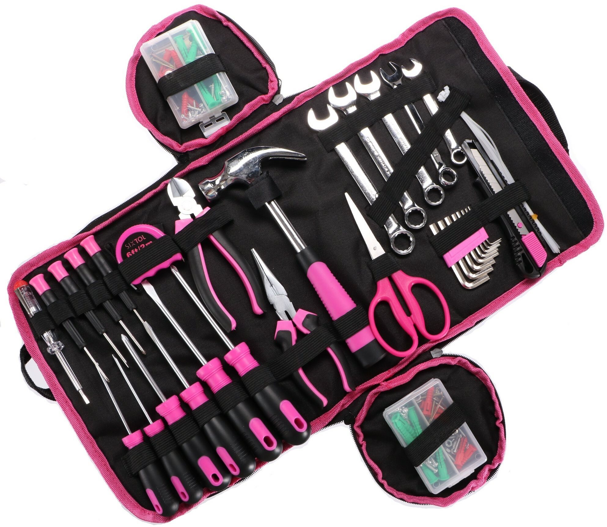SIXTOL HOME PINK 120 BAG Sada náradia
