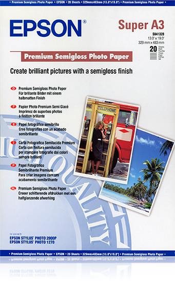Epson Fotografický papier Premium Glossy A3 – 20 listov Fotopapier