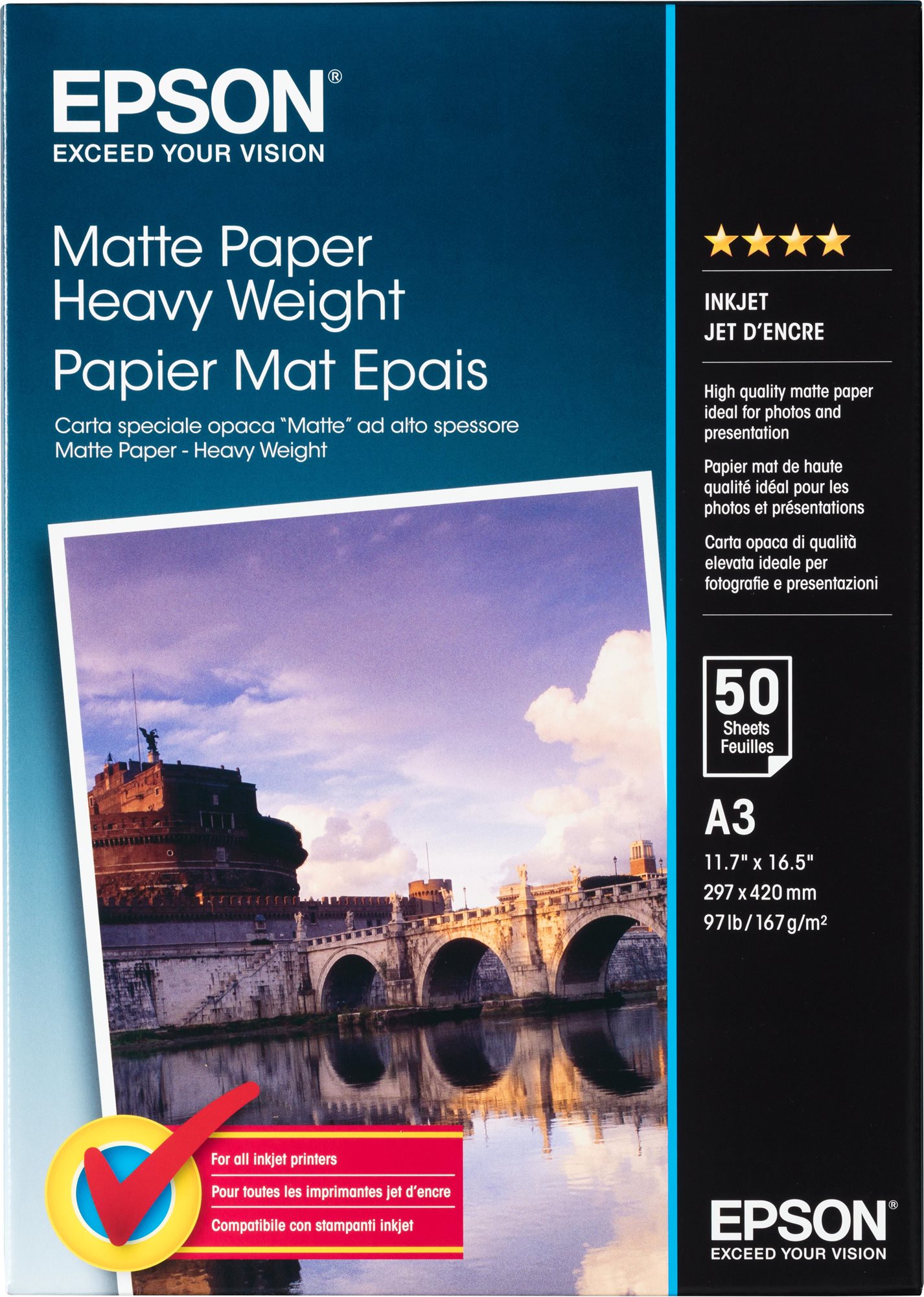 Epson Papier Archival Matte A4 – 50 listov Kancelársky papier