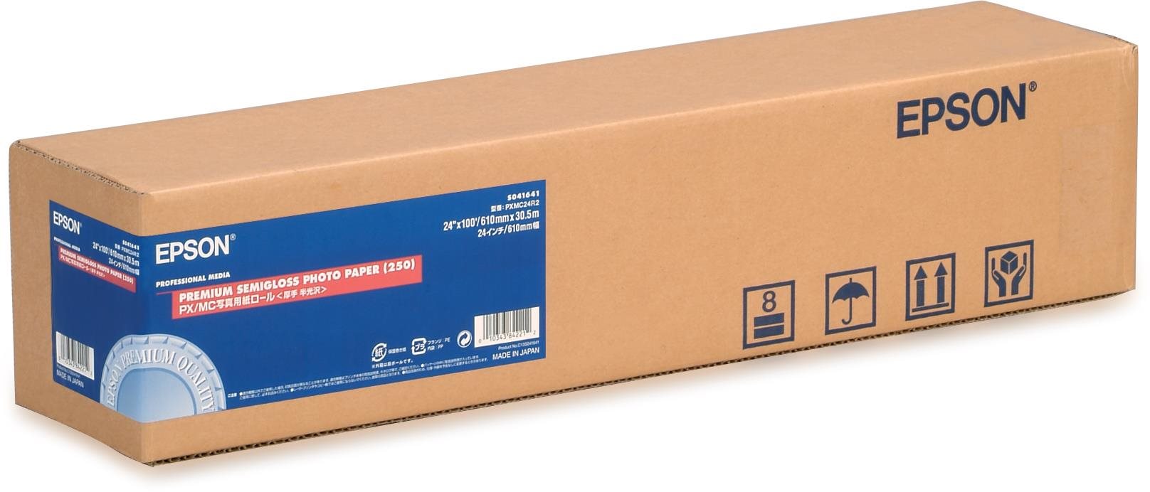 Epson Premium Semigloss Photo Paper Roll – 24" × 30,5 m Rolka papiera