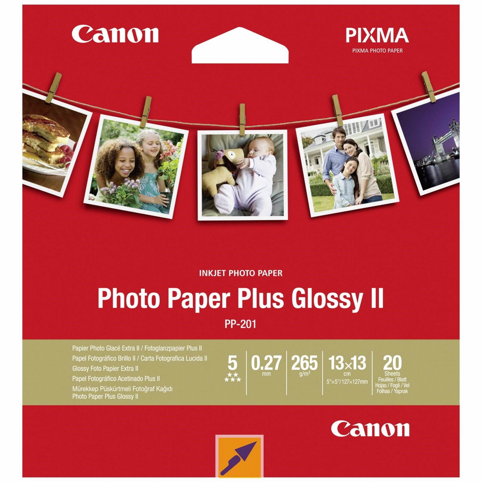 Canon PP-201 - Square 13 cm x 13 cm (5 x 5 inch) Fotopapier