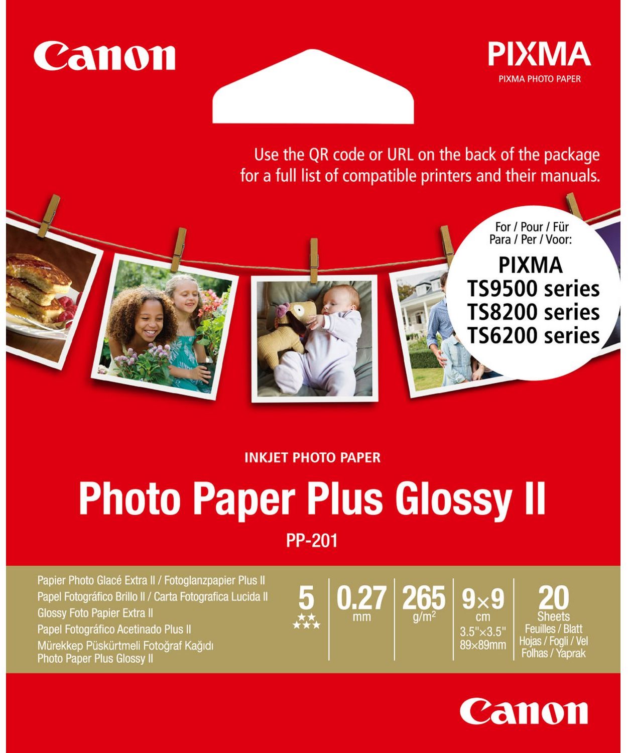 Canon Photo Paper Plus PP-201 Photo Paper