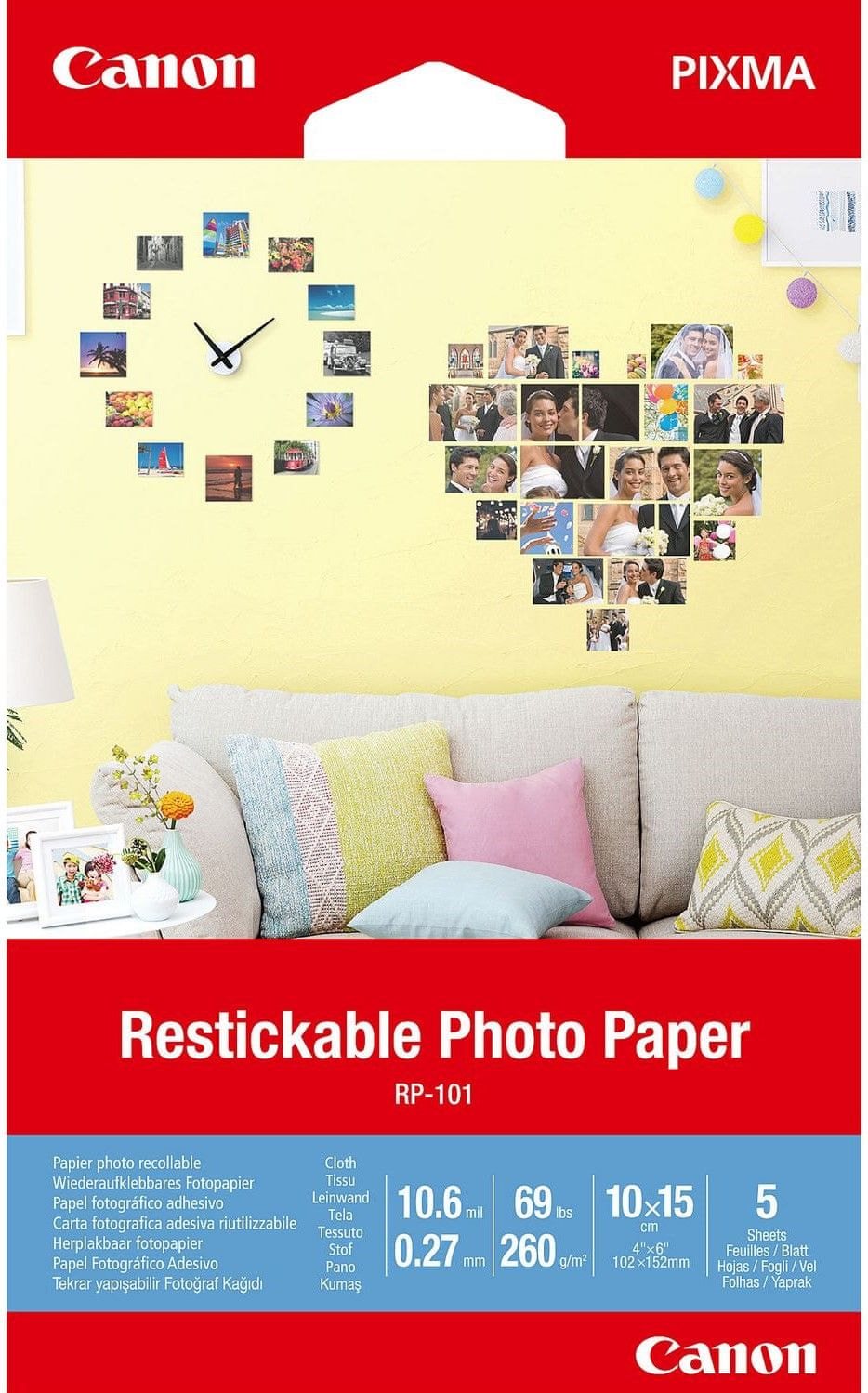Canon Restickable Photo Paper RP-101 Photo Paper
