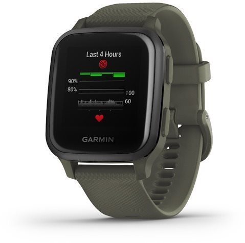 Garmin Venu Sq Music Slate/Green Band Smart Watch