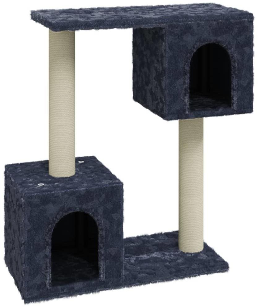 SHUMEE Škrabadlo pre mačky so sisalovými stĺpikmi tmavosivé 60 cm...