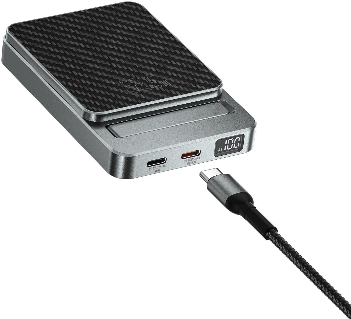 4smarts Wireless OneStyle 5000 mAh MagSafe compatible, kevlar...