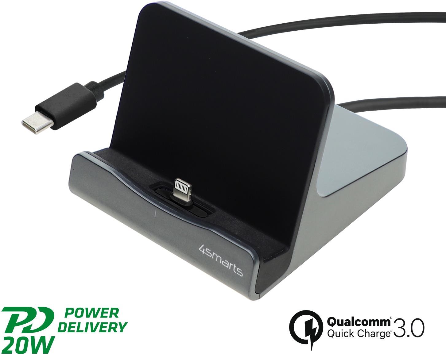 4smarts Charging Station VoltDock Tablet Lightning 20W gunmetal...