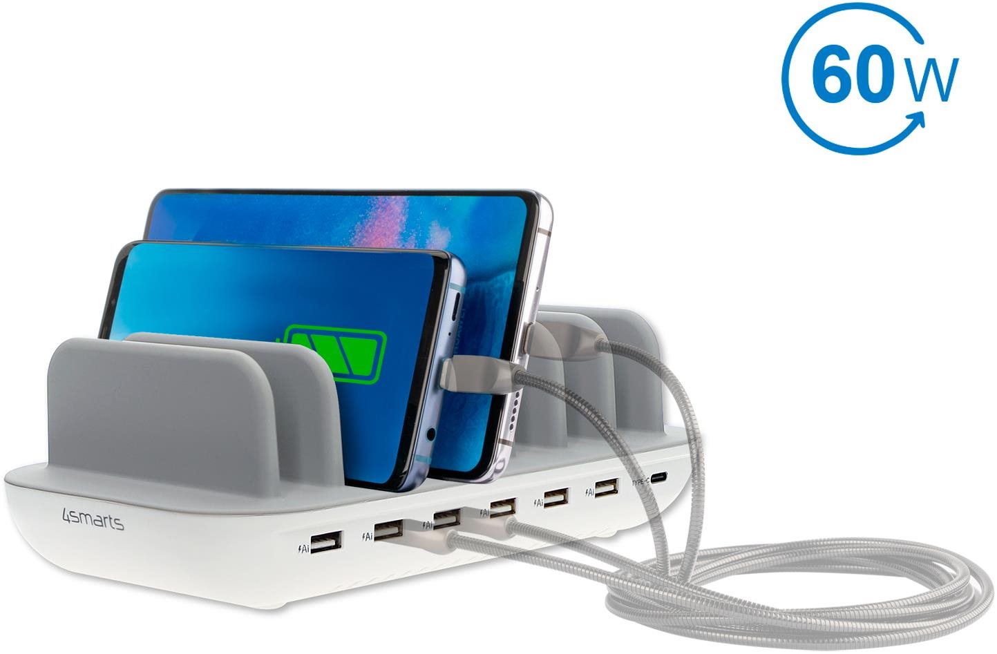 4smarts Charging Station Office 60 W white Nabíjačka do siete