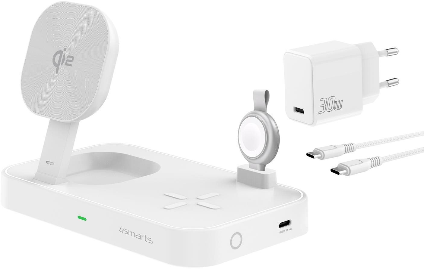 4smarts Qi2 Charging Station Trident with MFi Fast Charger for...