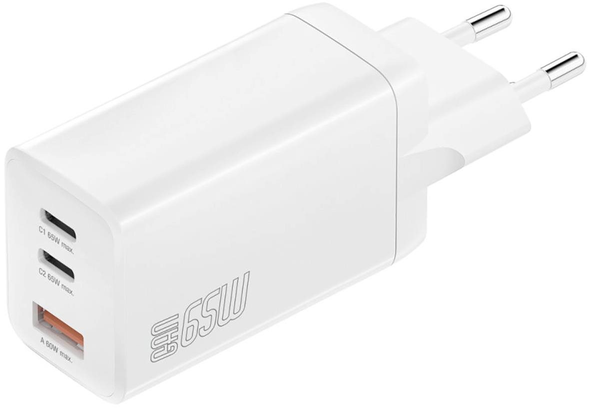 4smarts Wall Charger PDPlug Trio 65W GaN 2C+1A white Netzladegerät