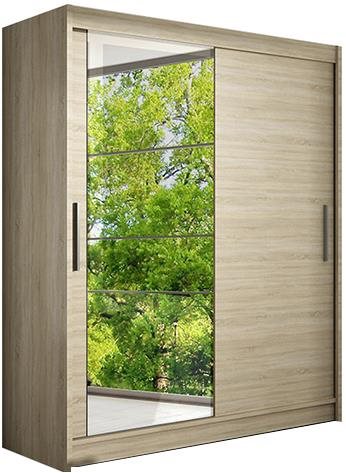 Nejlevnější nábytek Tabari VI, dub sonoma/zrkadlo, šírka 150 cm...
