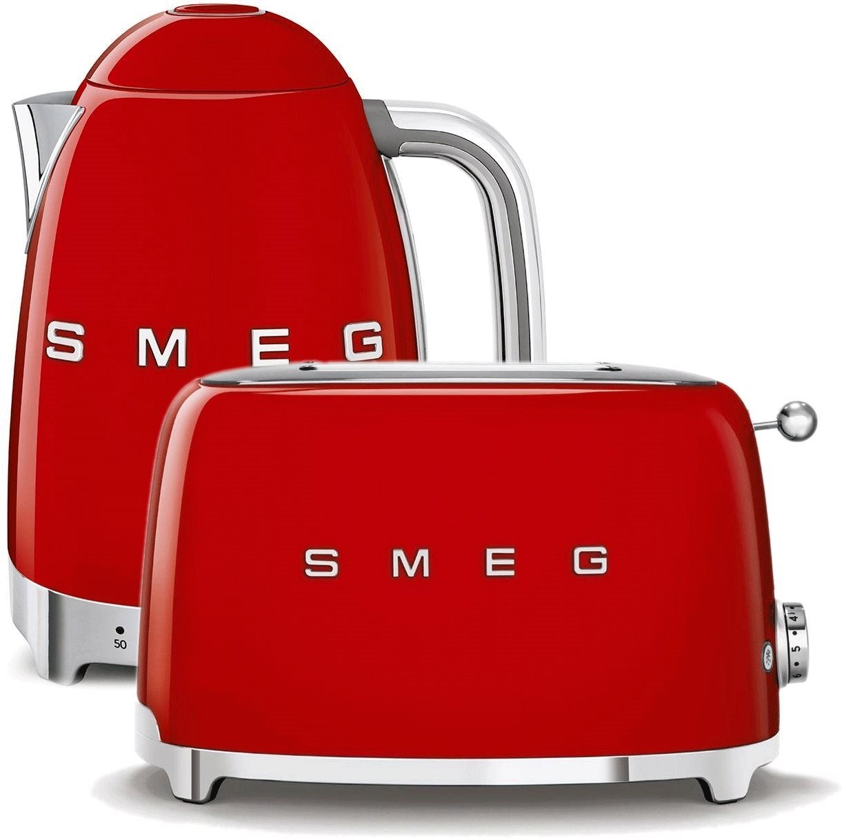 SMEG 50's Retro Style 1,7l vízforraló LED kijelző piros + SMEG 50's...