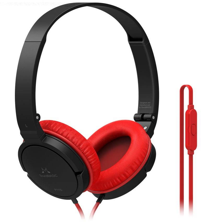 SoundMAGIC P11S čierno-červené Slúchadlá
