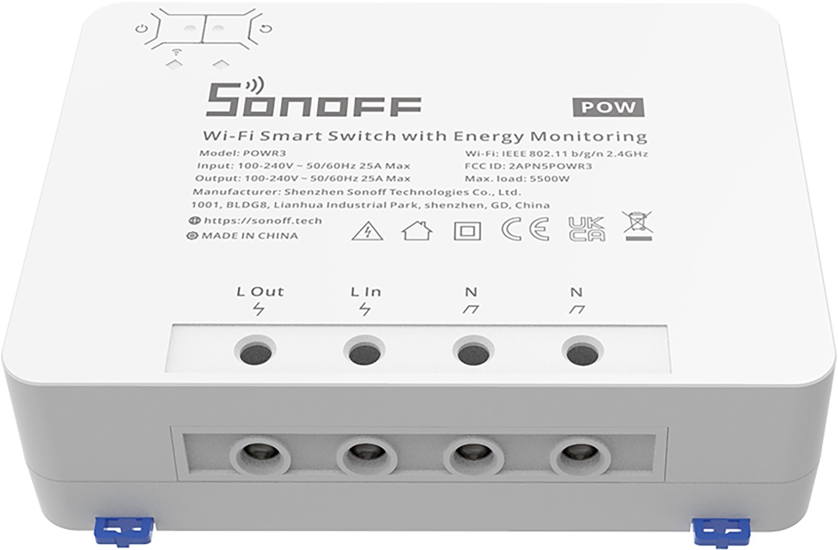 Sonoff HIGH POWER SMART SWITCH FOR POWER ON/OFF Interrupteur WiFi