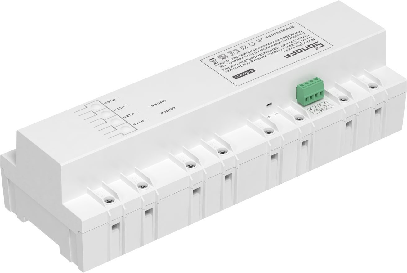 SONOFF SPM-4Relay Stackable Smart Power Meter Energiafelhasználás...