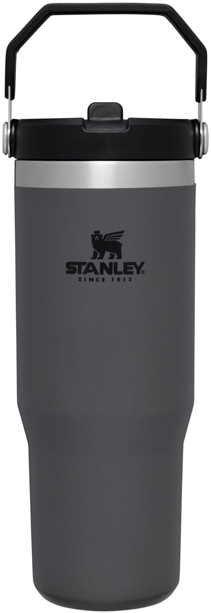 STANLEY Trinkbecher mit Strohhalm/Hals 890ml Charcoal Trinkflasche